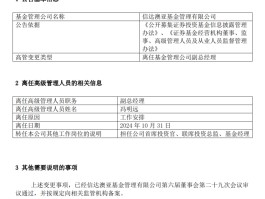 冯明远离任信达澳亚基金副总一职，高管队伍开始缩编