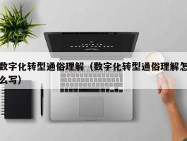 数字化转型通俗理解（数字化转型通俗理解怎么写）