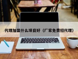 代理加盟什么项目好（厂家免费招代理）