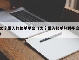 文字录入的接单平台（文字录入接单软件平台）